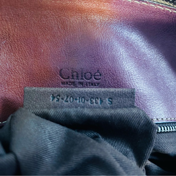 Chloe Brown/Off-White Canvas and Leather Edith Shopper Tote - Picture 8 of 9